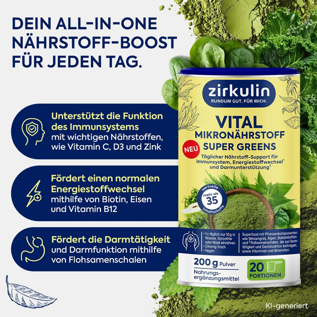 Vital Mikronährstoff Super Greens